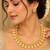 Gold-plated necklace set in gold - traditional style