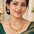 Gold-plated necklace set in multicolor - traditional style