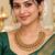 Gold-plated necklace set in multicolor - traditional style