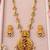 Gold-plated necklace set in multicolor - traditional style