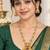 Gold-plated necklace set in multicolor - traditional style