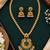 Gold-plated necklace set in multicolor - traditional style
