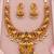 Gold-plated necklace set in multicolor - traditional style