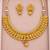 Gold-plated necklace set in golden - traditional style