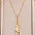 Gold-plated necklace in golden - designer style