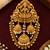 Gold-plated brooch in golden - traditional style