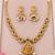Gold-plated necklace set in multicolor - traditional style