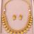 Gold-plated necklace set in golden - traditional style