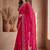 Pink ethnic motifs zari silk blend designer saree