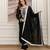  Faux Georgette Embroidery Work A-line Kurta Pant and Dupatta Set