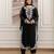  Faux Georgette Embroidery Work A-line Kurta Pant and Dupatta Set