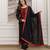  Faux Georgette Embroidery Work A-line Kurta Pant and Dupatta Set