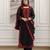 Faux Georgette Embroidery Work A-line Kurta Pant and Dupatta Set