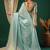Blue embellished  georgette saree