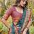 Blue woven design zari  patola saree