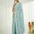 Blue embellished zari  chiffon saree