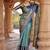 Blue woven design zari  kanjeevaram saree