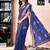 Blue woven design zari ready to wear saree