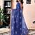 Blue woven design zari ready to wear saree