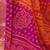 Pink bandhani poly chiffon fusion bandhani saree