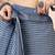 Blue women striped  linen saree