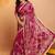 Pink bandhani gotta patti  georgette saree