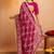 Pink bandhani gotta patti  georgette saree