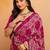 Pink bandhani gotta patti  georgette saree
