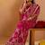 Pink bandhani gotta patti  georgette saree