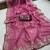 Pink embellished embroidered georgette saree with designer blouse