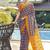 Blue printed ready to wear saree