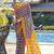 Blue printed ready to wear saree