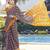 Blue printed ready to wear saree