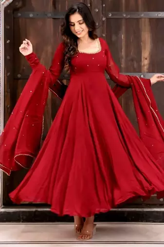 designer anarkali set – elegant ethnic wear