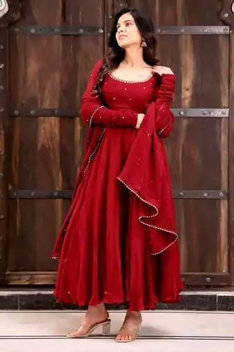 designer anarkali set – elegant ethnic wear