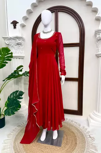 designer anarkali set – elegant ethnic wear