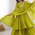 designer chinon silk party wear palazzo suit