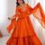 designer chinon silk party wear palazzo suit
