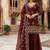 designer beads with sequence embroidery palazzo suit