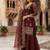 designer beads with sequence embroidery palazzo suit