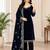 viscose velvet thread & sequence work salwar suit