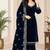 viscose velvet thread & sequence work salwar suit