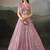 Mesmerizing Pink Sequins & Thread Embroidery with Zari & Real Mirror Lace Work indian Bridal Lehenga Choli
