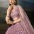 Mesmerizing Pink Sequins & Thread Embroidery with Zari & Real Mirror Lace Work indian Bridal Lehenga Choli