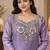 Designer beads and stone work kurta palazzo dupatta for women