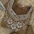 Designer beads and stone work kurta palazzo dupatta for women