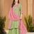 Designer mal chanderi kurta palazzo dupatta for women