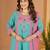Designer mal chanderi kurta palazzo dupatta for women