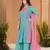 Designer mal chanderi kurta palazzo dupatta for women