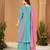 Designer mal chanderi kurta palazzo dupatta for women